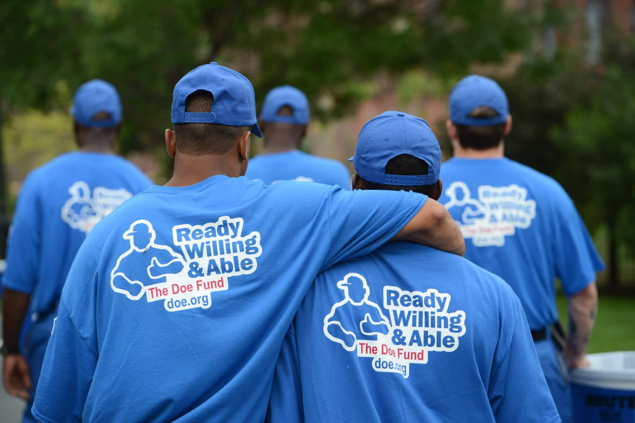 Ready, Willing & Able crew members group photo.