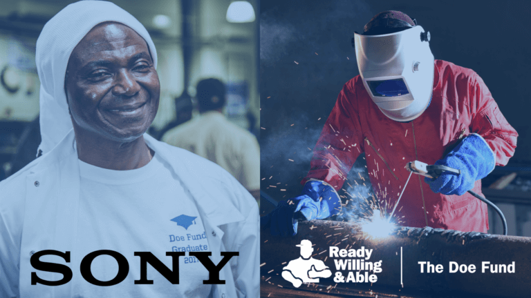 The Doe Fund Receives $350,000 from Sony’s Global Social Justice Fund