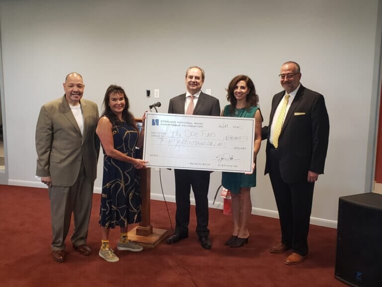 The Doe Fund Receives $50,000 from Sterling National Bank for Computer Programs