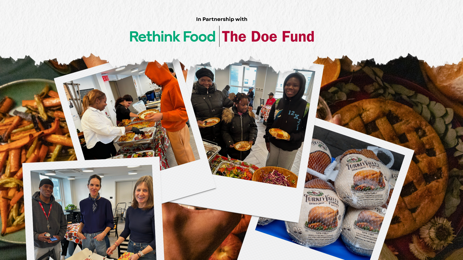 Rethink Food staff prepare chef-made meals for The Doe Fund’s supportive housing residents during a time of increased food insecurity in New York City.